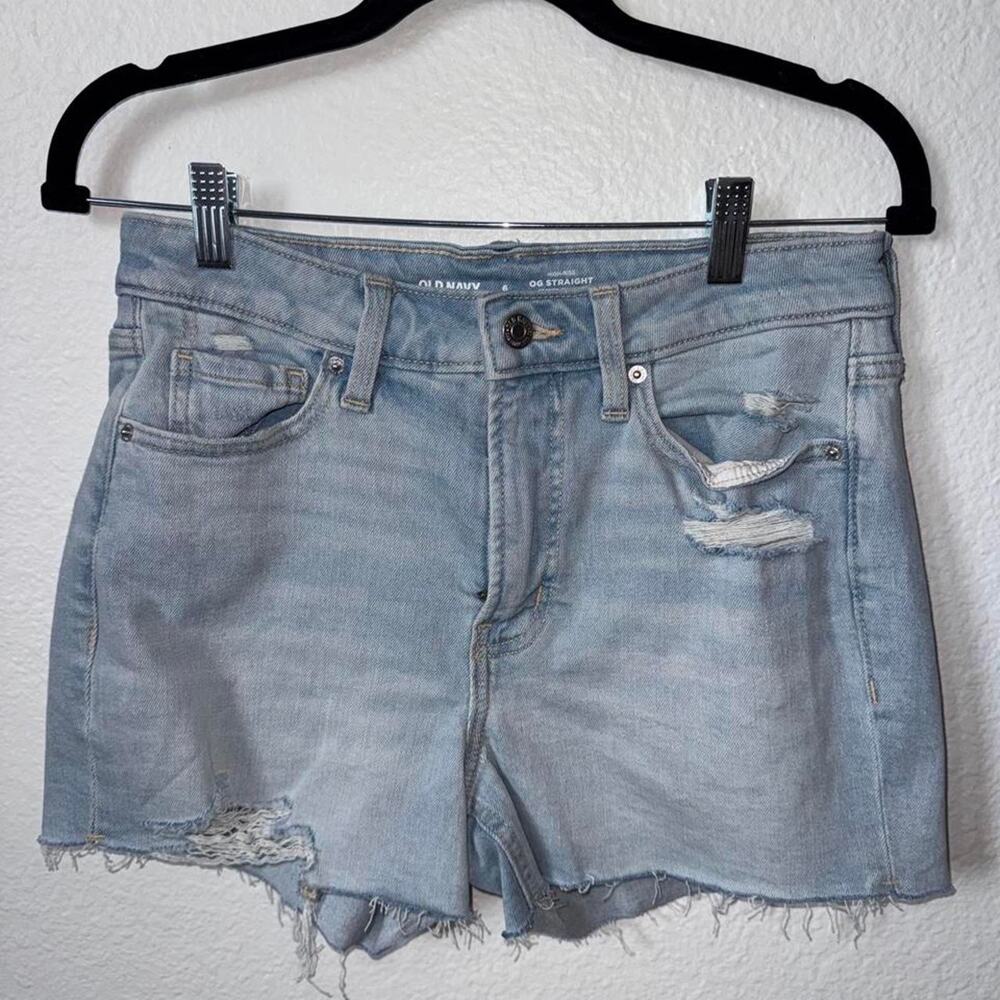Old navy high waisted blue denim shorts